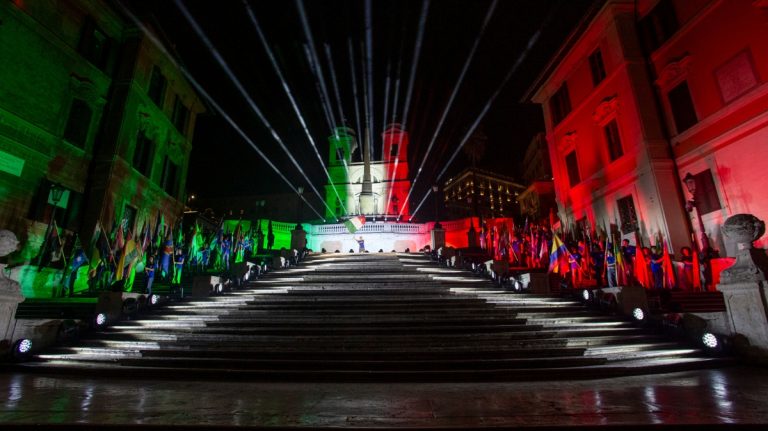 ROBE LIGHTING ILLUMINA LA CERIMONIA DI APERTURA DEI WORLD SKATE GAMES 2024 A PIAZZA DI SPAGNA